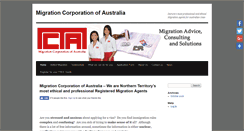 Desktop Screenshot of migrationcorporation.com.au